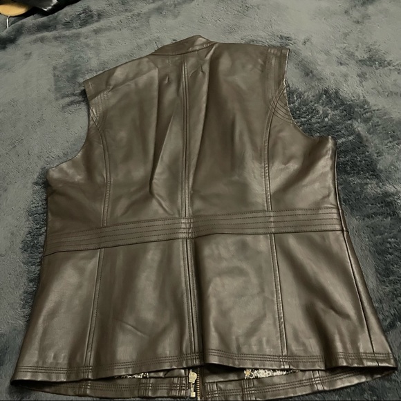 Denver Hayes best dark brown large faux leather - Picture 2 of 7